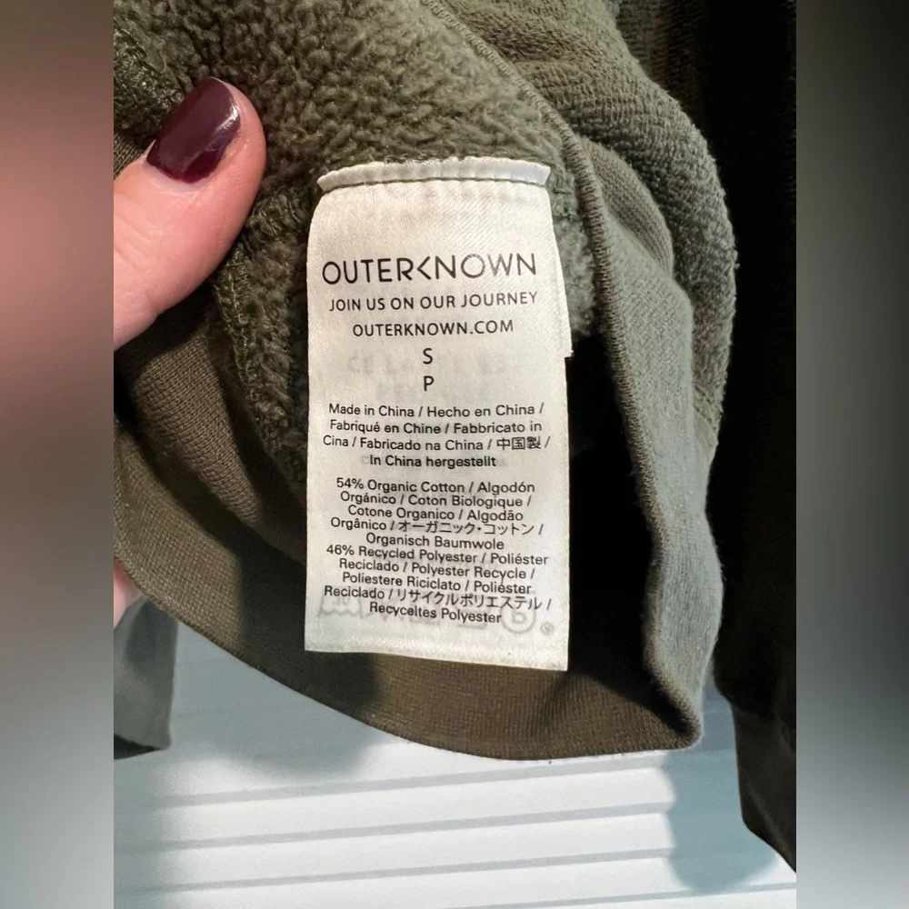 Women's Outerknown Terry Half Zip Sweatshirt - Picture 4 of 7